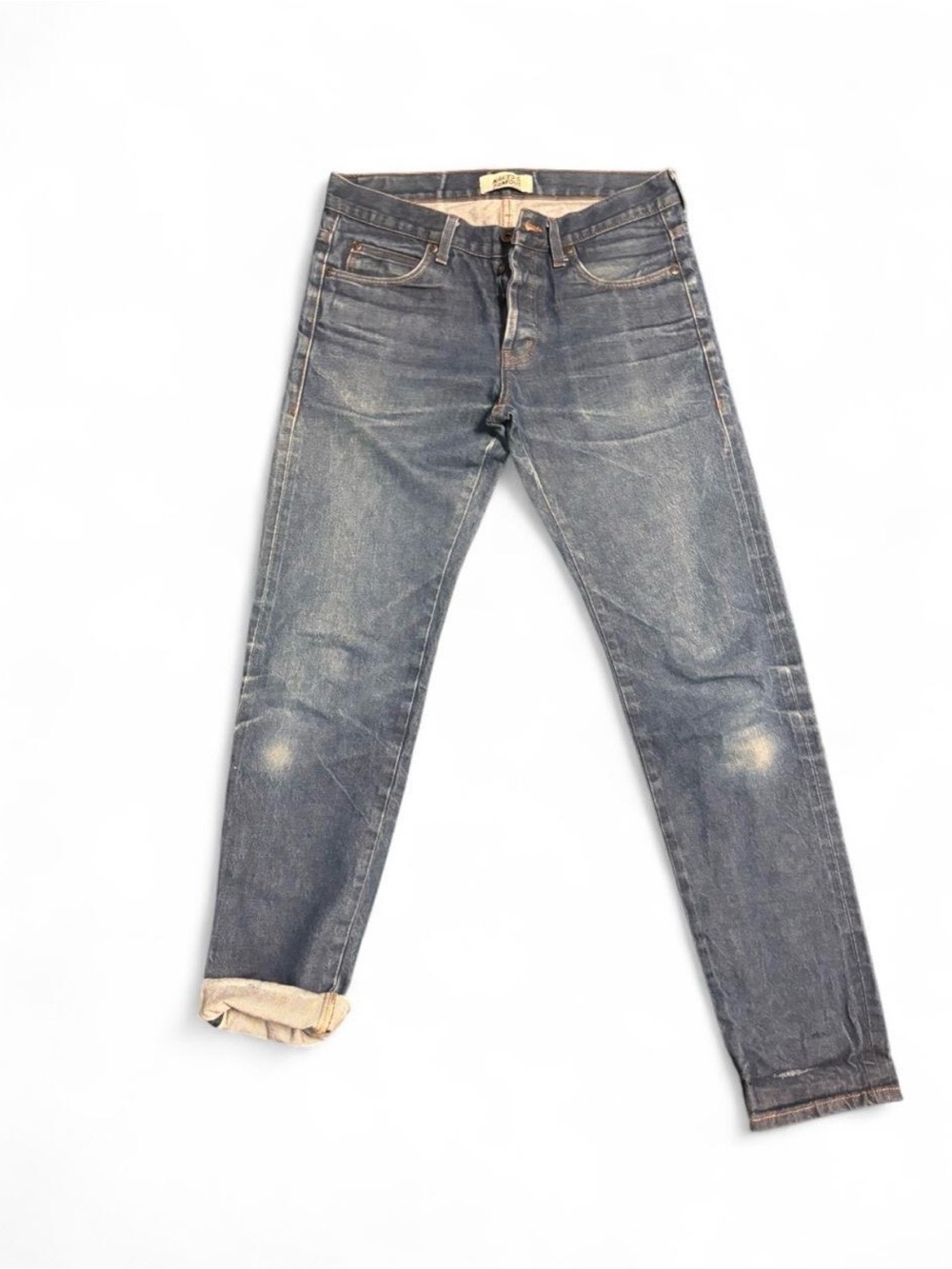 Naked & Famous Denim Slim Tapered Blue Jeans